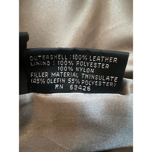 Wilsons Leather Pelle Studio Jacket Black Thinulate Ultra Soft Men's Tall 2XLT - Picture 12 of 14